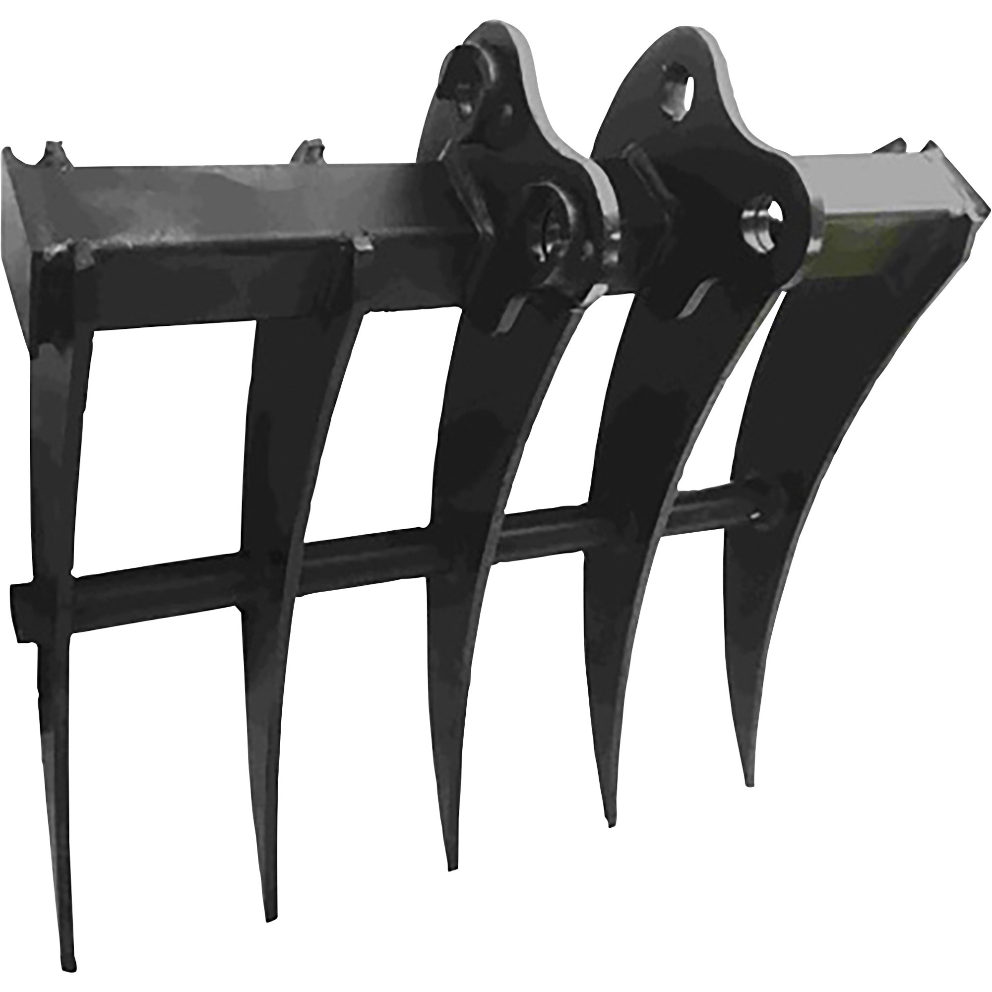 NorTrac Mini-X Rake for Mini Excavator Item# 1111419, 19.69in.L x 15.75in.W x 3.94in.H